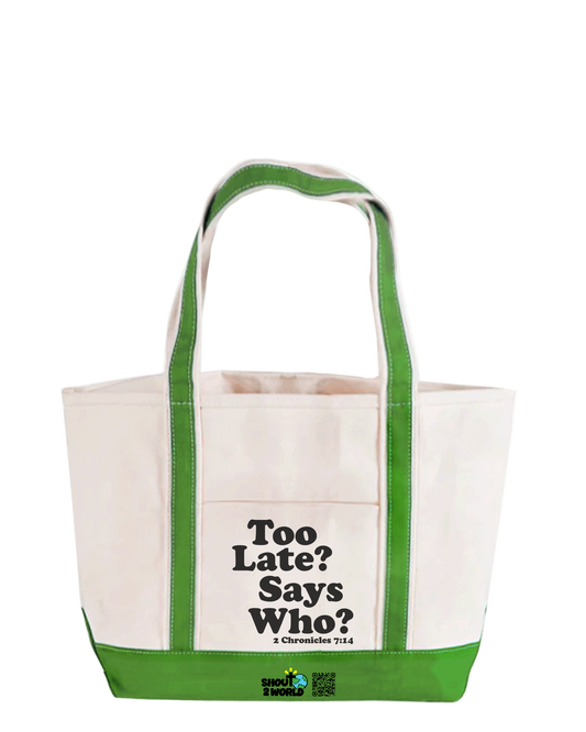 Tote Bag w/ Zip Closure