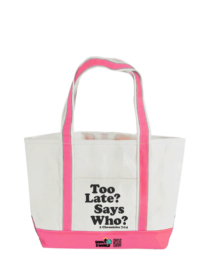 Tote Bag w/ Zip Closure