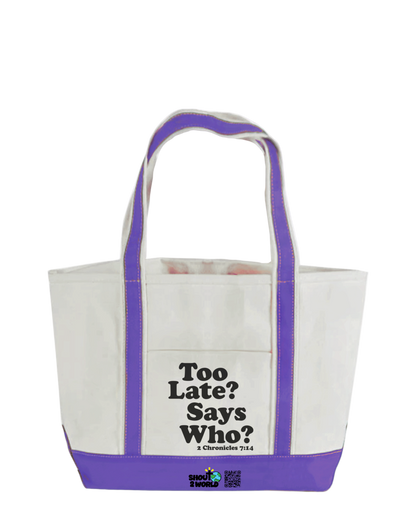 Tote Bag w/ Zip Closure