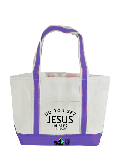 Tote Bag w/ Zip Closure